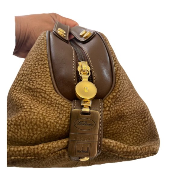 Borbonese Quail Suede Satchel - Picture 3 of 3